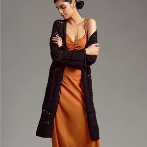 Anthropologie Pointelle Cardigan Sweater